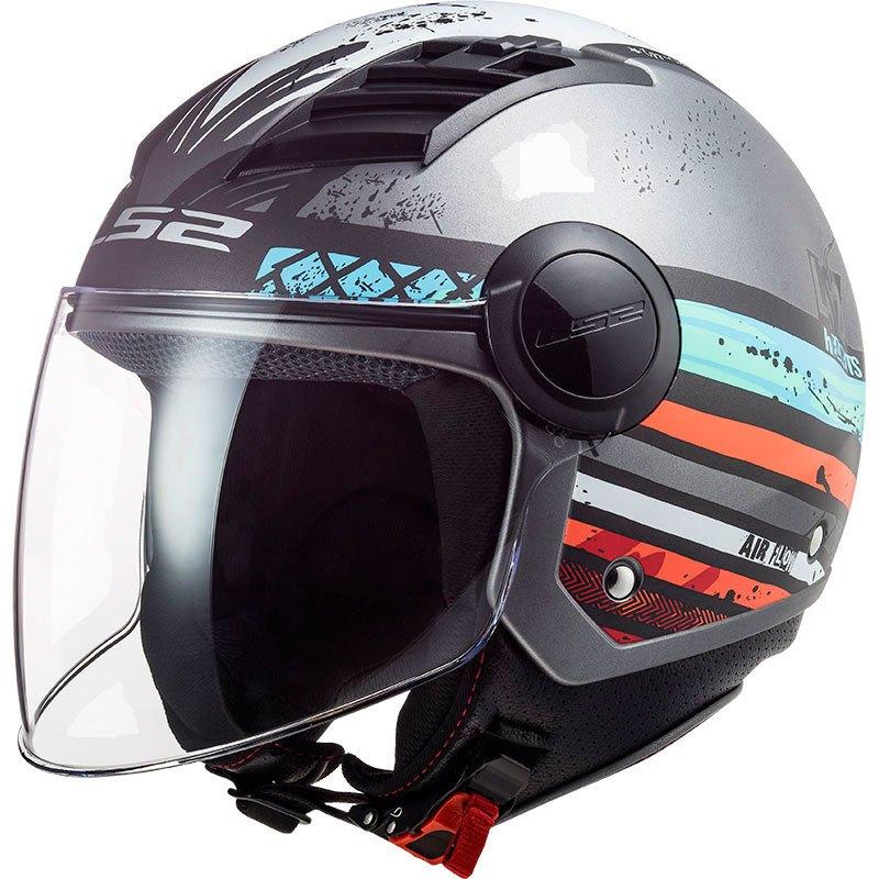 Casco integral LS2 327 CHALLENGER ALLERT Gris Plata Mate